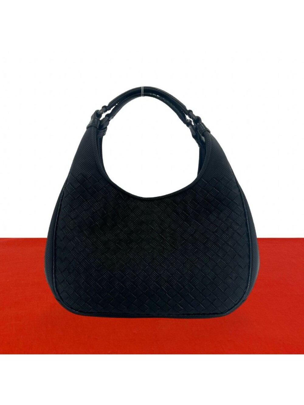 Bottega Veneta Campana Leather Handbag Mini Tote Black
